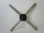 Kitchenaid Dishwasher Lower Spray Arm, Chrome & Black 4161484 Asmn. Fixed Price $45.00.