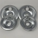 4 Pack GE68C Chrome 2 X 6INCH 8INCH Burner Drip Pans Miflus. Fixed Price $25.99.