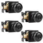 Gobekor 4 Pack Black Privacy Door Knobs Interior Bedroom Set. Fixed Price $65.99.