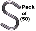 N273-441 3" Heavy Zinc Plated Open Hooks Bulk 50 Pack. Fixed Price $71.93.