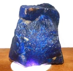 Dyed 4000 Ct Natural Blue Sapphire Huge Raw Rough African Certified Gemstone Pj. Fixed Price $127.50.