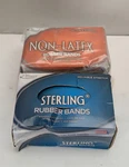 Alliance Non-latex Orange Lb Size 117B & Sterling Rubber Bands #18. Fixed Price $29.50.