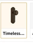 Nostalgic Warehouse Mission Plate With Keyhole Deco Knob, Mortise, Oil-rubbed. Fixed Price $60.00.