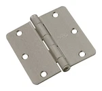 National Hardware N830-245 Satin Nickel Steel 512RC Door Hinges 3-1/2 In.. Fixed Price $9.35.