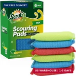 Scrubit Multi-purpose Scouring Pad Non-scratch Cleaning Sponges For Pots, Pans. Fixed Price $15.61.