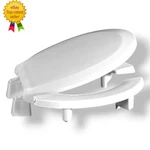Centoco 3" Raised Round Toilet Seat Open Front W/ Cover 3L460STS-001 White Nob. Fixed Price $67.96.