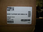 Carlisle Flatware Basket W/o Handles Blue Compartment 17X8X7 6 Each. Fixed Price $74.99.