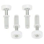 Harrier Hardware Spring-loaded Bi-fold Door Top 4-PACK Universal, White. Fixed Price $16.40.