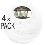 4X Dmc Pearl Cotton Ball Size 8, 10G, 116A/8-B5200. Fixed Price $32.06.
