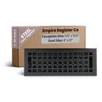 Empire Register Co, Steel Floor - 4X12 Inch, Honeycomb Design, Textured. Fixed Price $47.35.