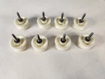 Ge/hotpoint/kenmore Upper Track Roller Kit Set Of 8 Used WD12X332. Fixed Price $23.69.