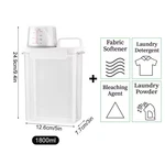 1800ML Refillable Laundry Detergent Dispenser With Labels. Fixed Price $13.99.