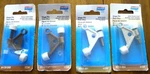 Lot Of 4 Hinge Pin Door Stops National Hardware 2-BRASS 1-CHROME 1-WHITE New. Fixed Price $8.95.