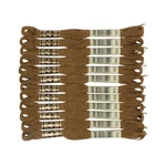 Dmc Six Strand Embroidery Cotton Floss Very Dark Hazelnut 12 Skeins 8.7 Yards. Fixed Price $20.79.