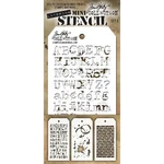 Stampers Anonymous Tim Holtz Mini Layered Stencil 3/PKG-SET #3. Fixed Price $15.42.