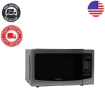 1000W Compact Microwave With Touch Controls & 6 Pre-set Functions, Stainless. Fixed Price $215.99.