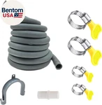23 Feet Universal Washing Machine Drain Hose Flexible Dishwasher Exte. Fixed Price $38.00.