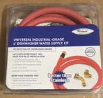 Whirlpool W10278627RP 6-FEET Universal Dishwasher Hose Kit. Fixed Price $7.50.