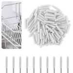 Bewudy 100 Pcs Dishwasher Rack Caps, Universal Tine Prong Repair End White. Fixed Price $8.59.