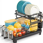 Toolf Drying RACK,2 Tier With Large Drainboard,dish Rac.... Fixed Price $48.74.