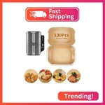 130PCS Air Fryer Liners Disposable For Ninja SL401/SL451, Rectangle Baking Parch. Fixed Price $21.05.
