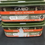 Camo Edge Deck Protech Coated 350 Count 1 Inch Composite Screws 2PK. Fixed Price $54.95.