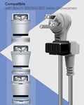 Power Cord Compatible With Bosch 300, 500, 800 Series Dishwashers Nob. Fixed Price $12.00.