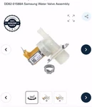 Samsung Oem Dishwasher Water Inlet Valve DD82-01588A. Fixed Price $16.74.