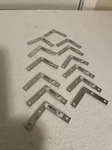 National Hardware Flat Corner 2" X 3/8" Zinc Plated N266-486 Set Of 13. Fixed Price $13.99.