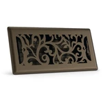 4" X 12" Floral Design Steel Floor Register Metallic Bronze Finish For Flo.... Fixed Price $35.90.