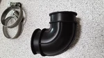 New Ge Oem Rubber Elbow W/ Clamps D.w. Pump Assy WD19X25700 WD19X25460. Fixed Price $45.00.