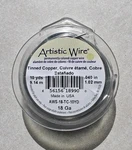 Artistic Wire Round Tinned Copper Craft Regular Spool 10 Yards 18 Gauge. Fixed Price $12.99.