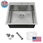Lordear Drop Bar 21X20X10 Inch Topmount Prep Kitchen SINK16 Gauge. Fixed Price $376.67.