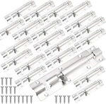 30 Pack 5 Inch Barrel Bolt Stainless Steel Slide Lock Thickened Door Latch Sl.... Fixed Price $38.51.