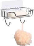 Stainless Steel Soap Dish Wall Mounted Holder Bar Bathroom Shower Basket Storage. Fixed Price $8.54.