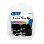 Bazic Assorted Size Black Metal Binder Clip, Small Medium Large Fold Back. Fixed Price $11.94.