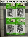 4-PACK Lot 8PC (32 Total) National Hardware V1369 Storm Door Clips Aluminum. Fixed Price $22.91.