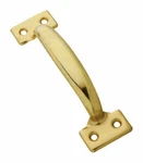 National Hardware 6-1/2" Pull, Brass Finish (N116-764) Fs. Fixed Price $10.00.
