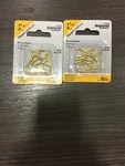 National Hardware N119-305 0.10" Dia. X 1-3/16" Brass Screw Eye 2 Pks Of. Fixed Price $7.73.