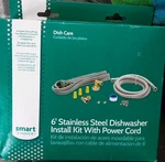 Smart CHOICE-6' Stainless Steel Dishwasher Install Kit Power Cord New/openbox. Fixed Price $21.99.