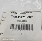 Viking Dishwasher Drain Hose VK039725-000 Discharge Tube Outlet Line Genuine Oem. Fixed Price $39.00.