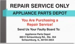 Repair Service- WP8564543 8564542 8269187 Whirlpool Dishwasher Control. Fixed Price $99.00.