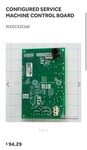 Ge Oe Control Board WD21X25992. Fixed Price $69.00.