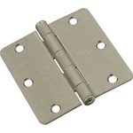 National Hardware N830-245 Door Hinge, 1/4 Corner Radius, Steel, Satin Nickel. Fixed Price $13.22.