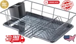 Sweet Home Collection 3-PIECE Kitchen Sink Dish Drainer Set Assorted Colors.... Fixed Price $26.13.