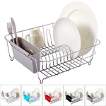 Sweet Home Collection Chrome Plated Steel Small 2 Piece Dish Drainer. Fixed Price $22.99.