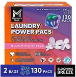 Member's Mark 130 Ct Laundry Detergent Pacs - Blooming Breeze, He Compatible. Fixed Price $30.38.