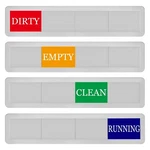 Dishwasher Sign Easy To Switch Dirty Clean Magnet Silver Dishwashe.... Fixed Price $14.99.