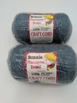 Bonnie Macrame Craft Cord 6MMX100YD Denim 2 Packages. Fixed Price $25.00.