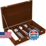 Pickmesh Silverware Case With Lid Handle, Storage Box Sterling. Fixed Price $71.75.